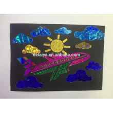 Amazing foil sheet transfer painting art for kids